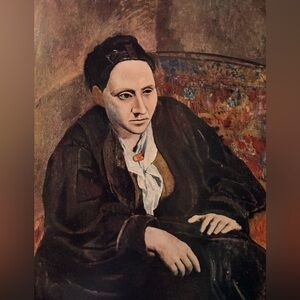 GERTRUDE STEIN, 1906 Original Vintage Fine Art Print Pablo Picasso Deco Nouveau